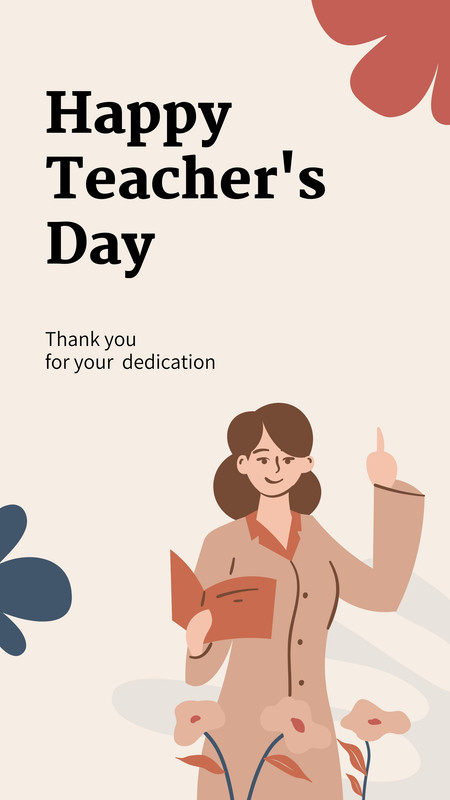 Free and customizable teachers day templates