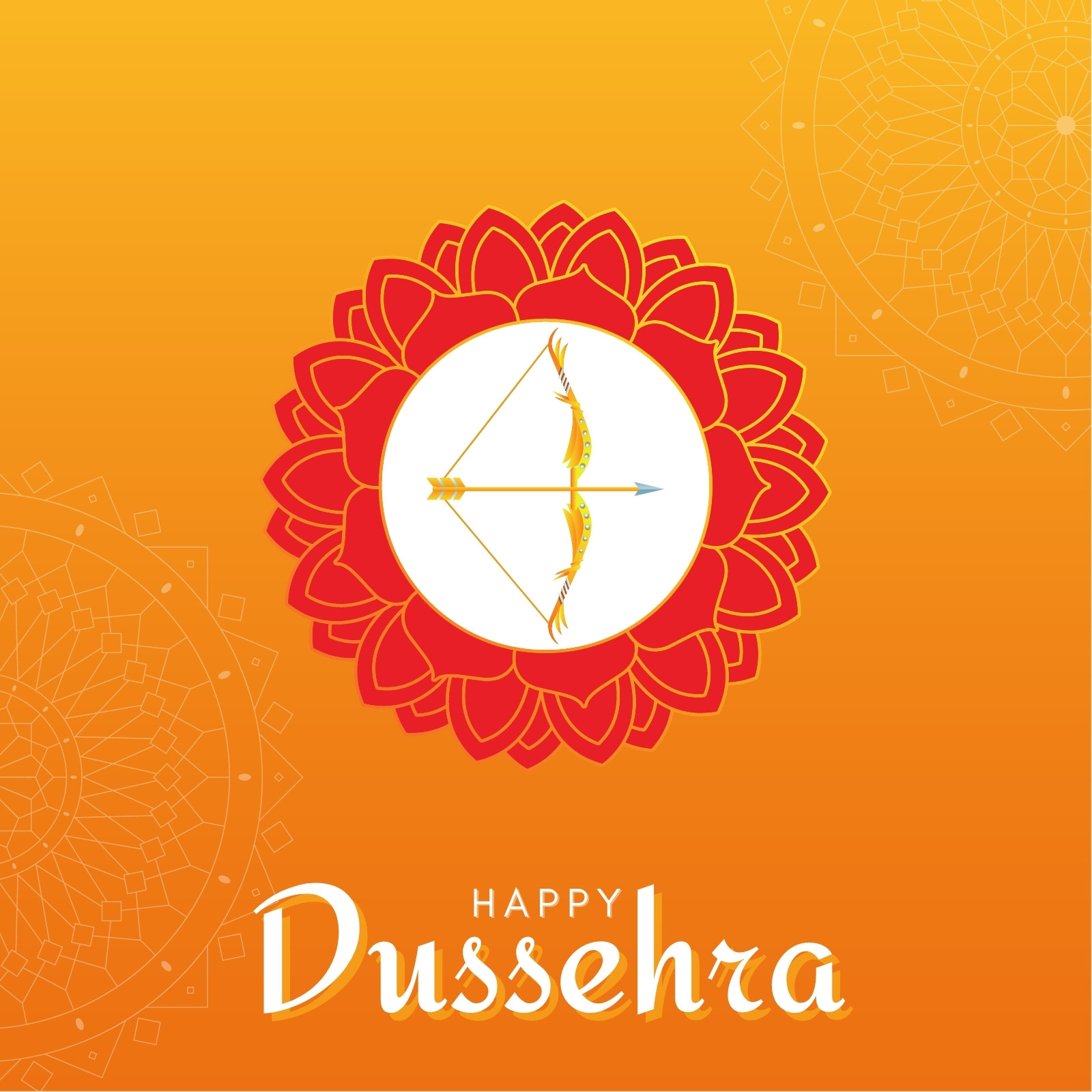 Happy Dussehra and Vijyadashmi with lord rama Social Media Post in Hindi  calligraphy, In Hindi Dussehra means Victory over evil and Jai Shri Ram  Meaning Lord Rama. 27901663 Vector Art at Vecteezy