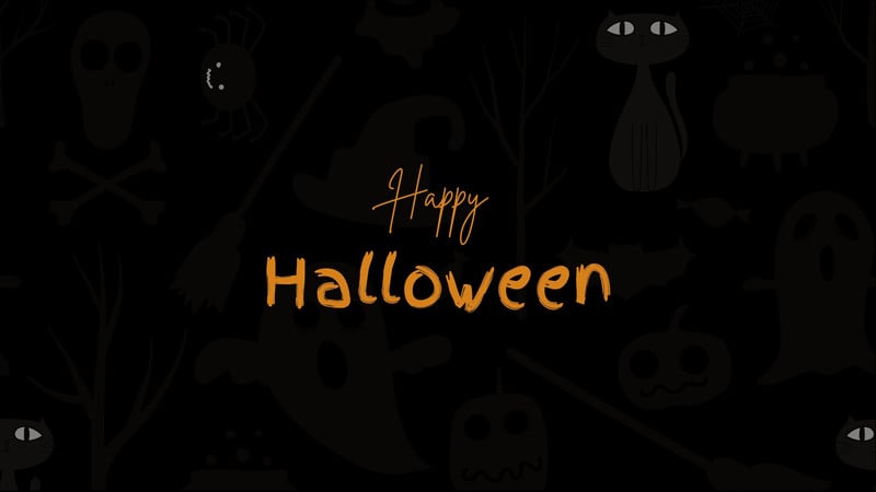 Free Halloween Zoom virtual background templates to edit | Canva