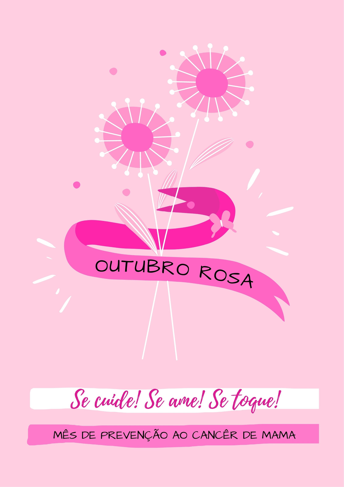 Outubro Rosa 2022: como fazer cartaz com mensagem no Canva