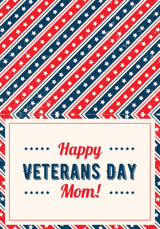 Free printable Veterans Day folded cards templates Canva