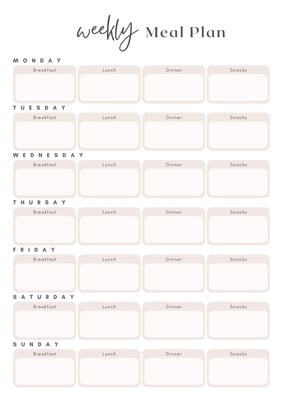 Free, printable planner templates to customize | Canva