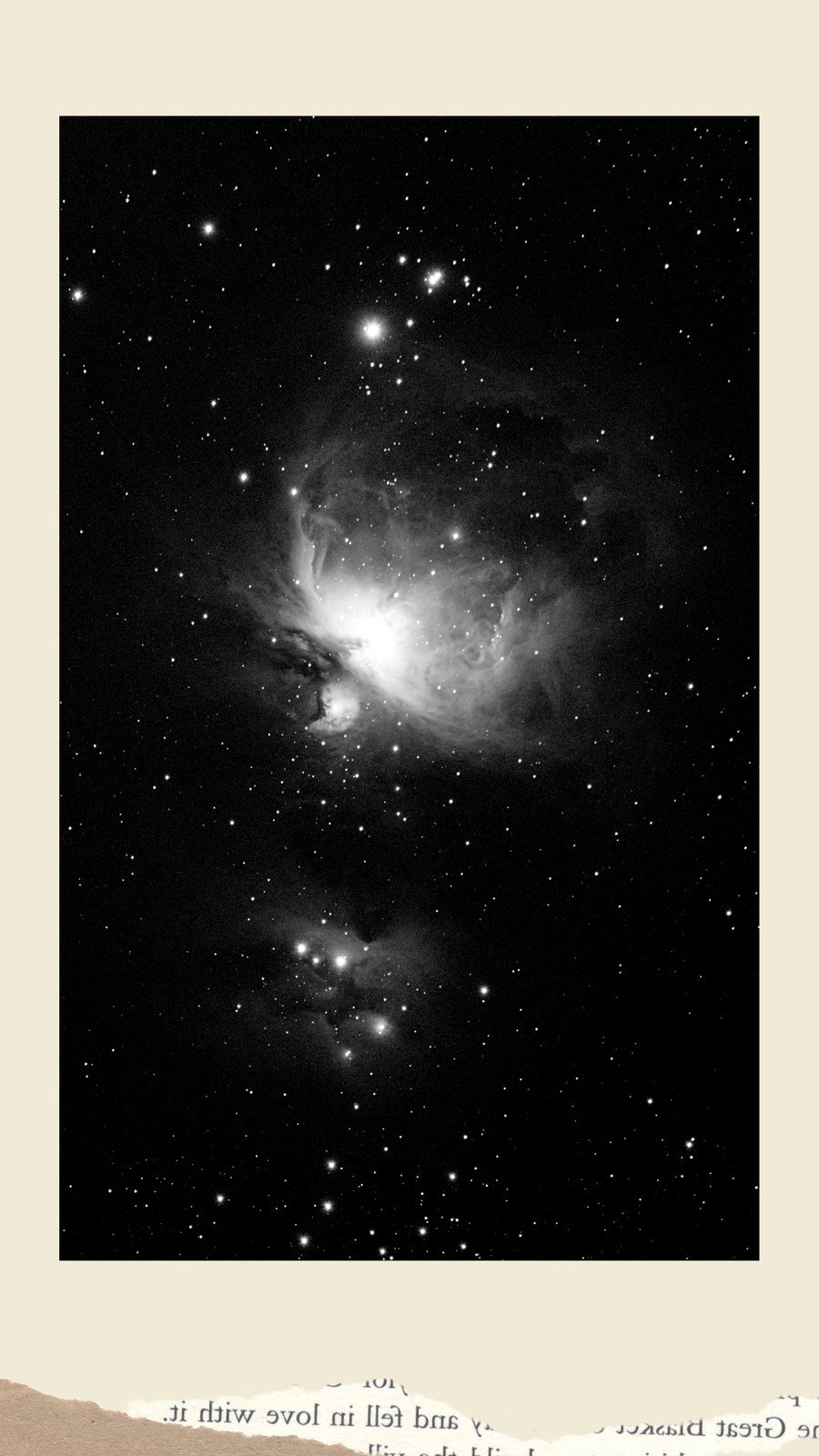 خلفية شاشة هاتف أسود وبيج كلاسيكي مجرة داكن لا نسخة