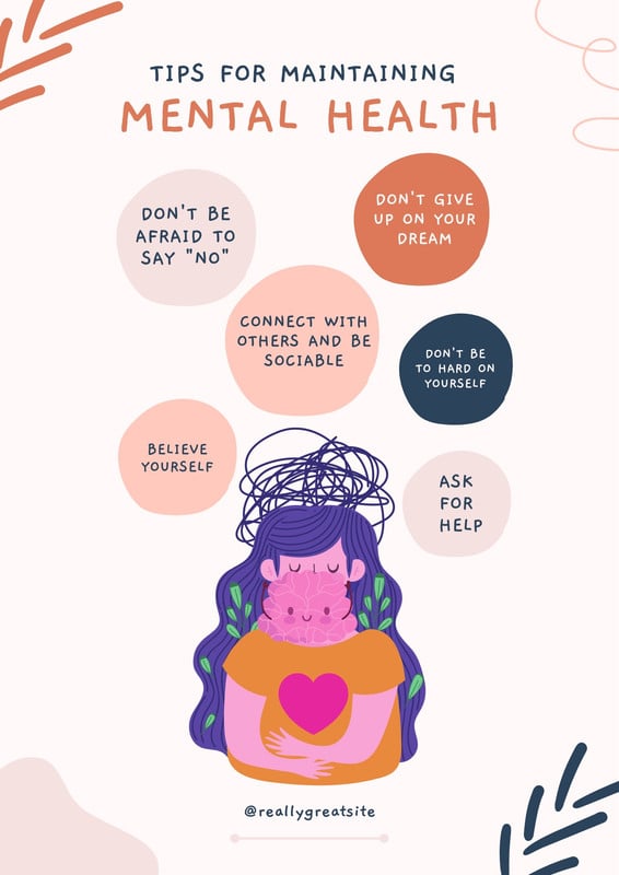 Page 4 - Free, custom printable mental health awareness posters | Canva