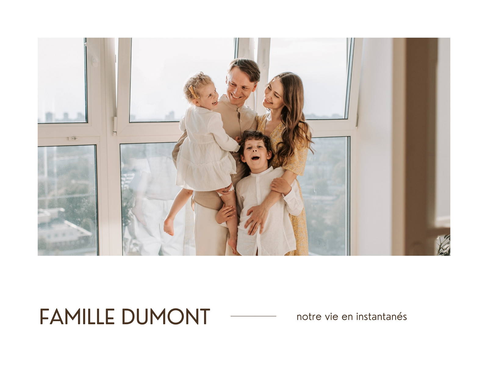 Modèle D'album De Livre Photo De Famille