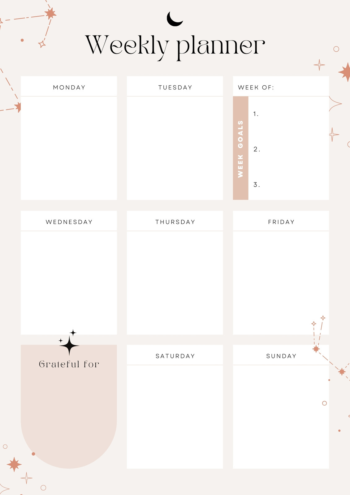 customizable planner templates | Canva