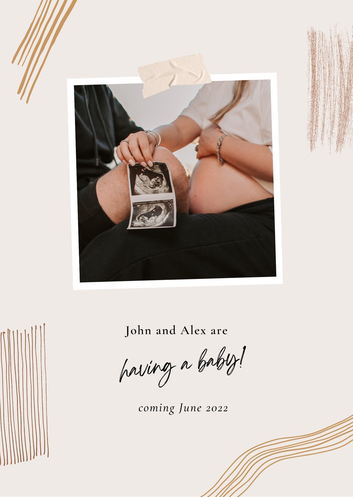 Editable - Edit Yourself - We've Been Keeping a Little Secret - Tell Family  You're Pregnant! Pregnancy Announcement Card Digital Download - SC2