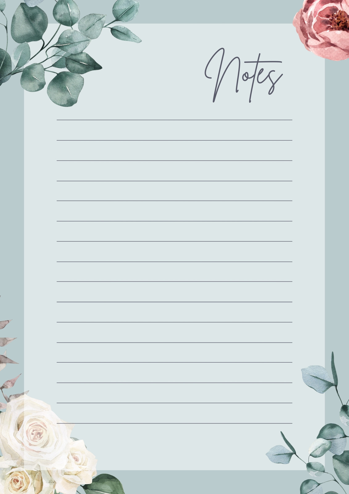 Free and customizable notes templates