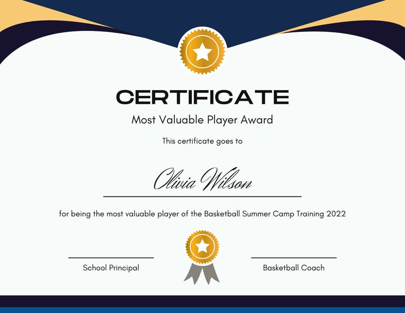 Free printable, customizable sport certificate templates | Canva