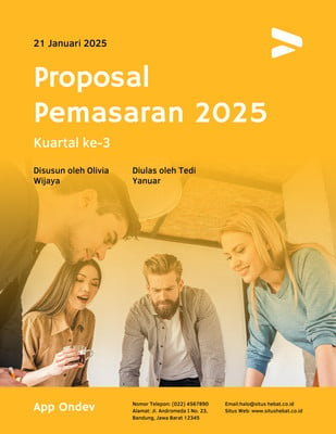 Gunakan Contoh Proposal Online, Gratis - Canva