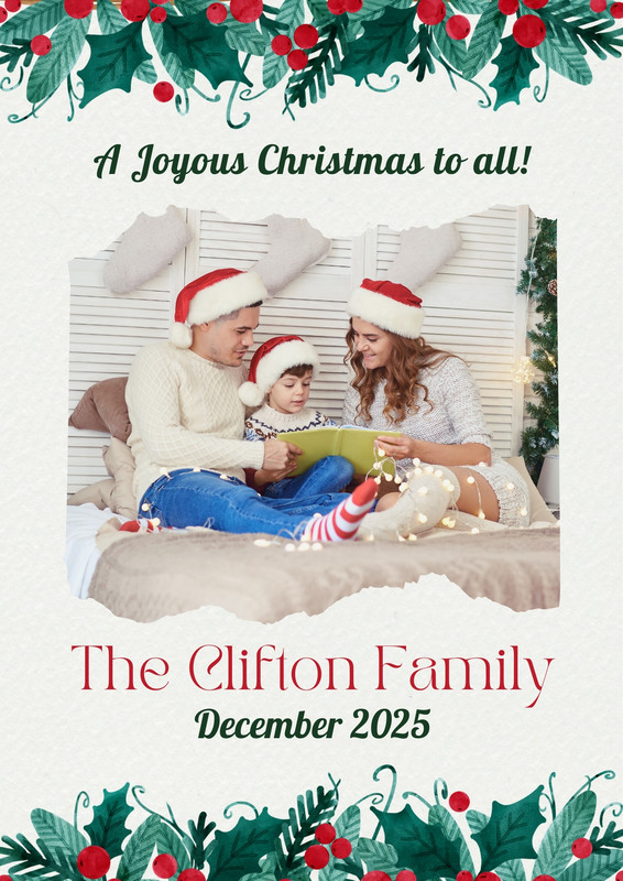 Free custom printable Christmas poster templates Canva