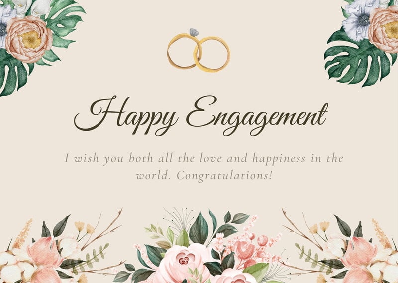 Customize 842+ Engagement Cards Templates Online - Canva