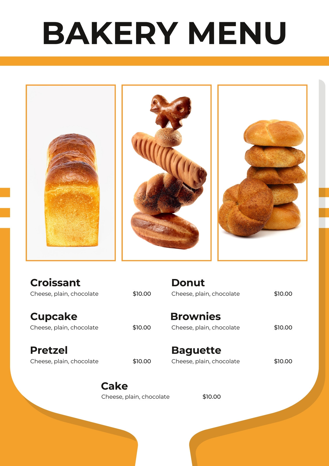 Free And Customizable Delectable Bakery Menu Templates Canva