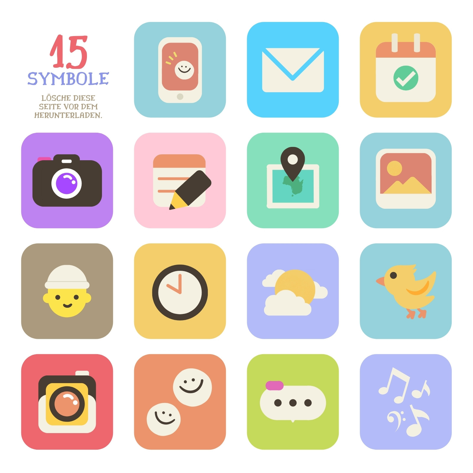 Die 100 besten Ideen zu Handy symbole  handy symbole, anwendungssymbol,  hintergrund iphone