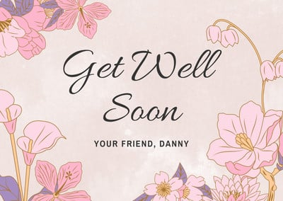 Page 2 - Free, printable, editable get well soon card templates | Canva