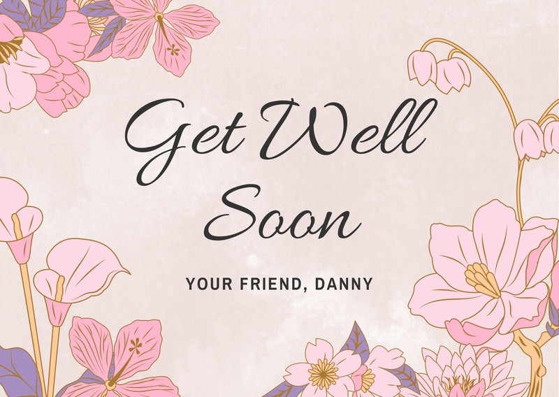 Page 2 - Free, printable, editable get well soon card templates | Canva