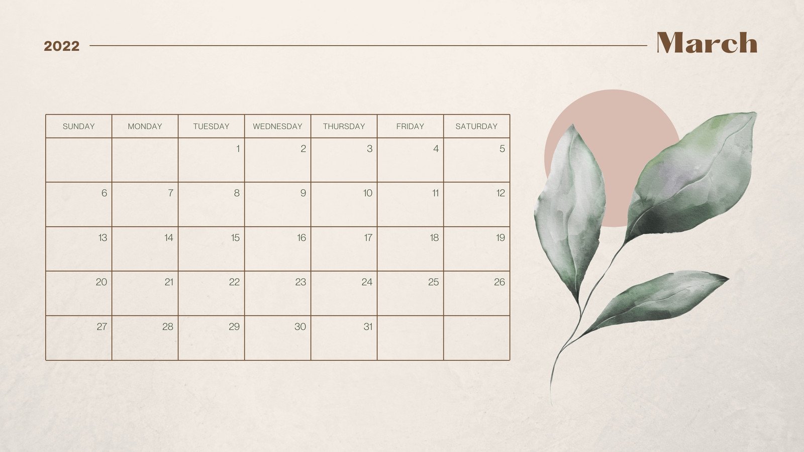 Tìm kiếm một mẫu lịch tháng phù hợp với nhu cầu của bạn? Đừng bỏ lỡ mẫu lịch tháng tháng 3 năm 2022 đa dạng, in miễn phí của chúng tôi. Thanh lịch, đẹp mắt và có thể tính chỉnh theo ý thích của bạn để đảm bảo phù hợp hoàn toàn với nhu cầu của bạn.