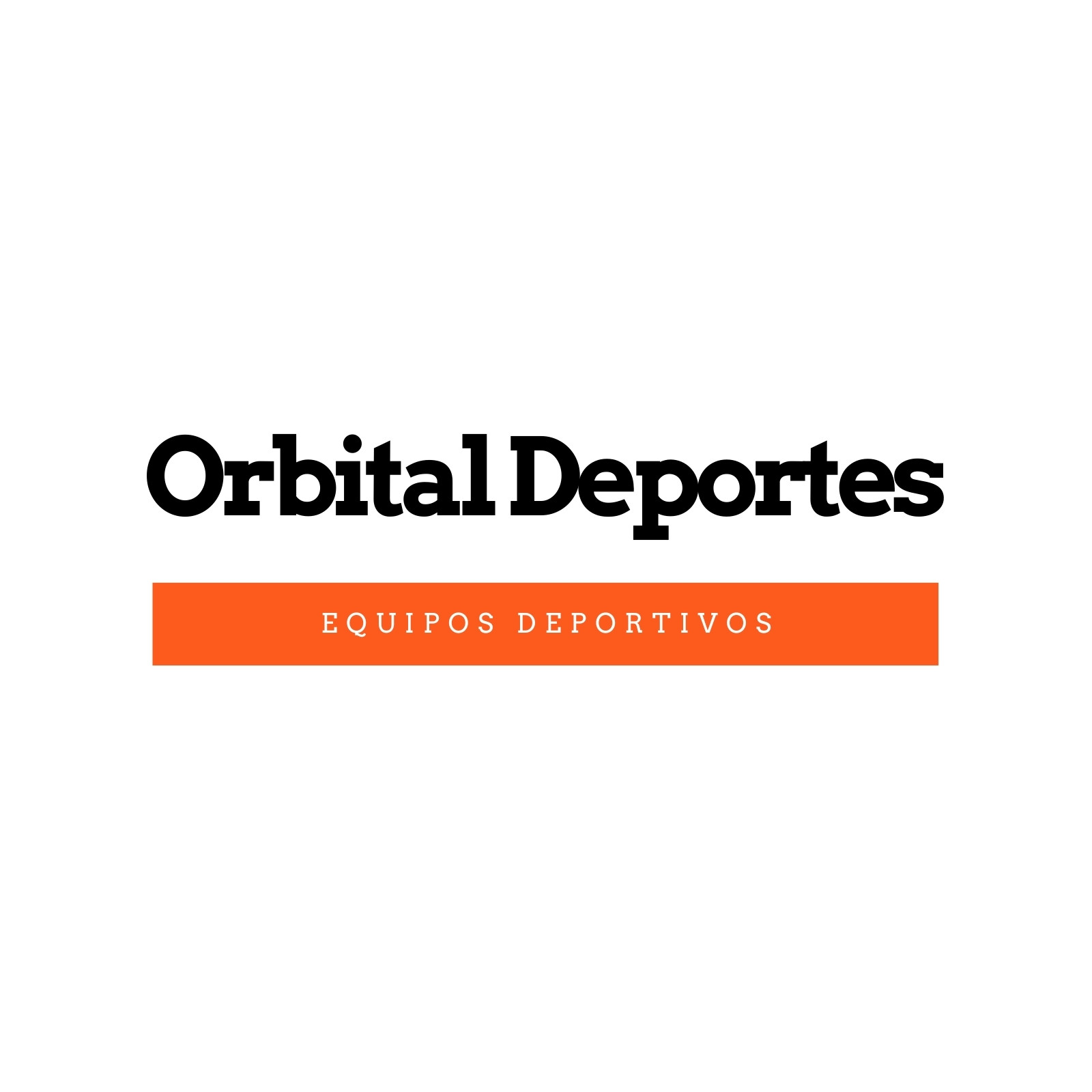 Negro y Naranja Simple Deporte Logo