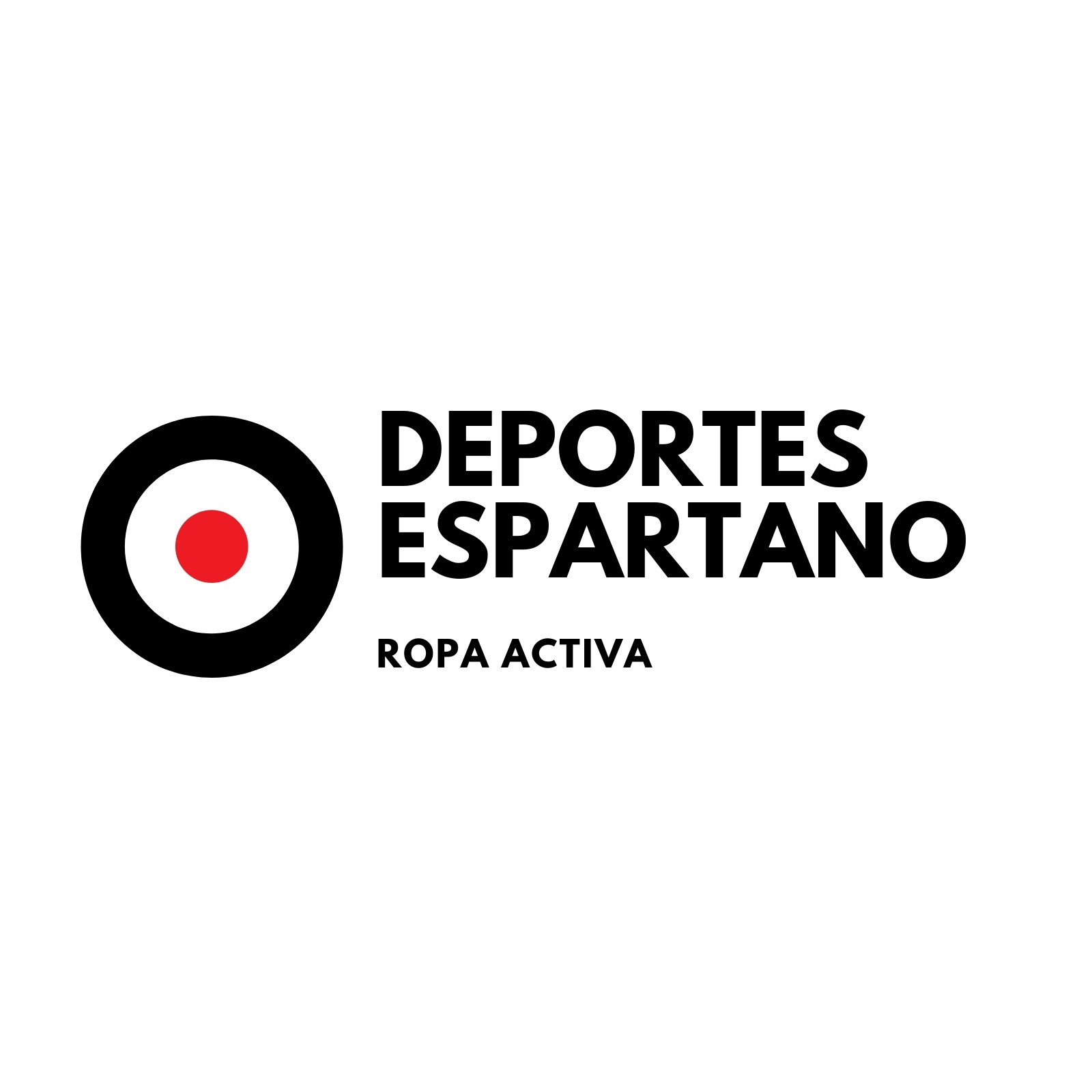 Negro con Ícono de Tiro al Blanco Deporte Logo
