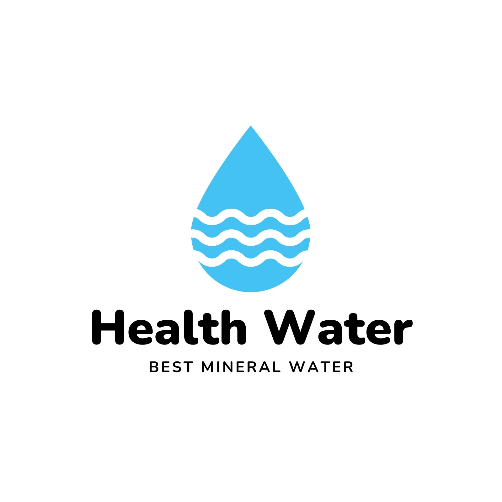 Pure Mineral Water Logo Design Graphic by Salamahtype Template · Creative  Fabrica