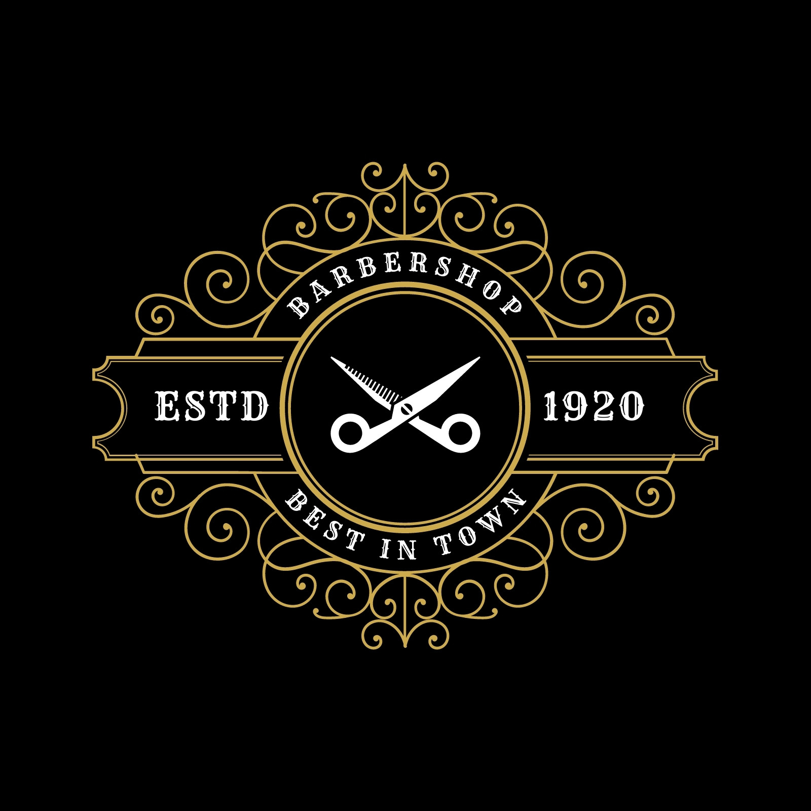 DIY Edit Yourself Barber Logo Barber Shop Logo Design Business Branding
