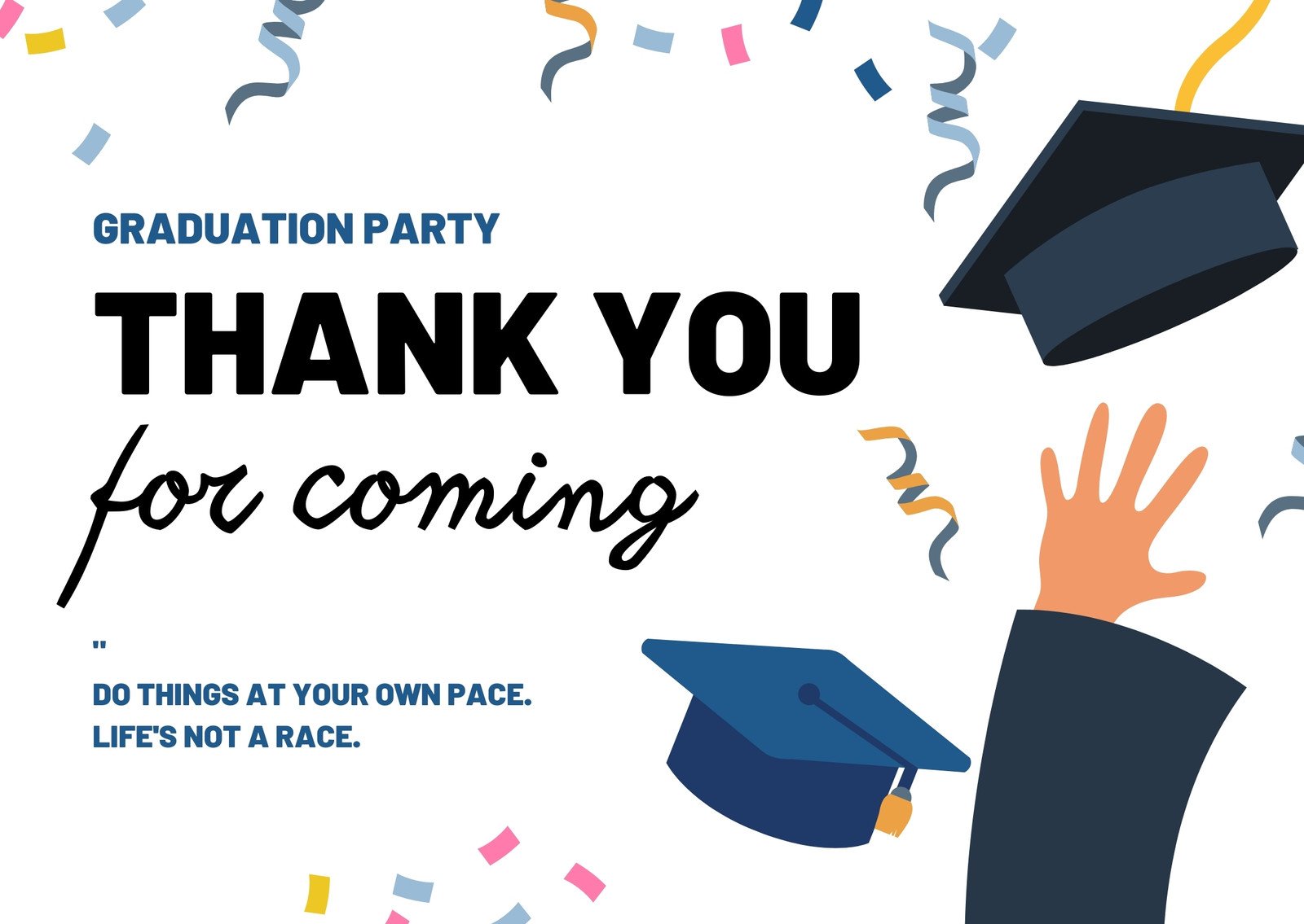 Free Printable Graduation Thank You Card Template Printable Form Templates And Letter