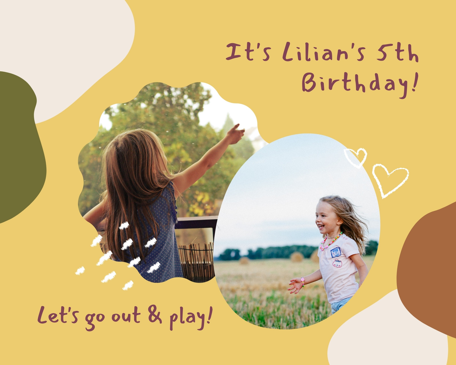 Free, fun and customizable birthday photo collage templates  Canva Within Birthday Card Collage Template
