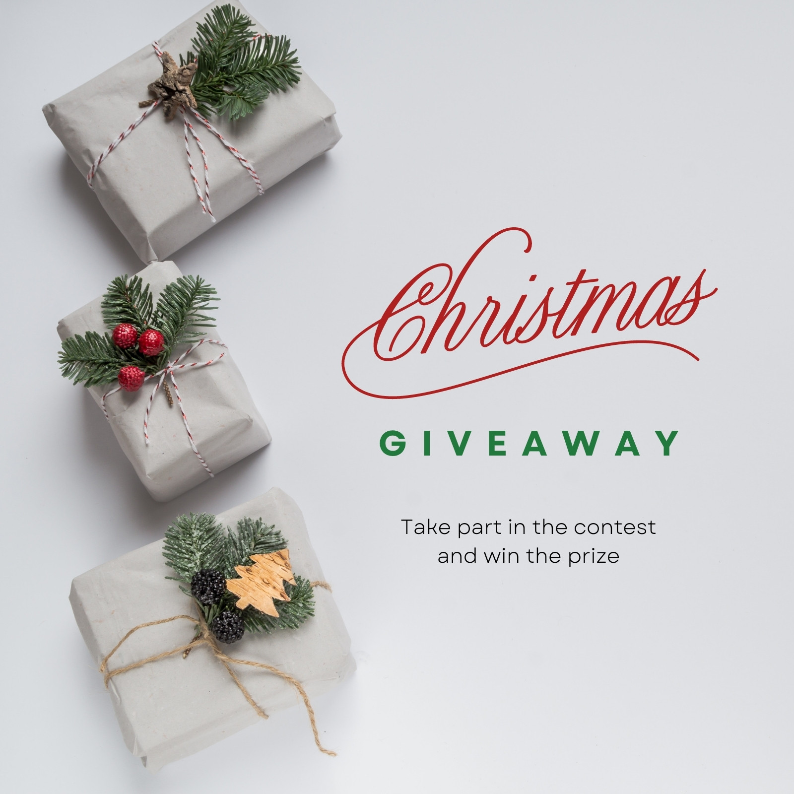 Page 3 - Free and customizable giveaway templates