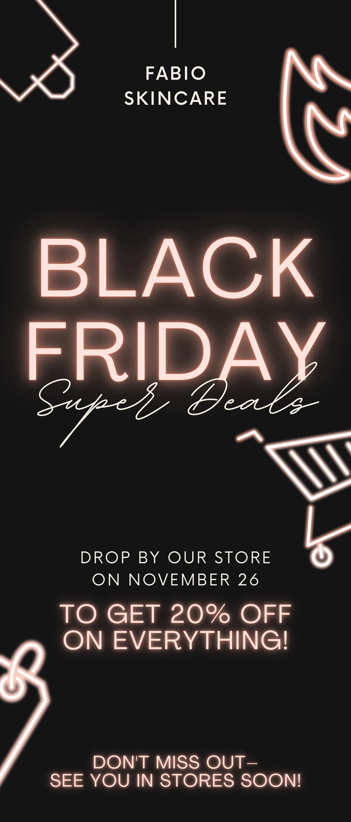 Free printable Black Friday retractable banner templates | Canva