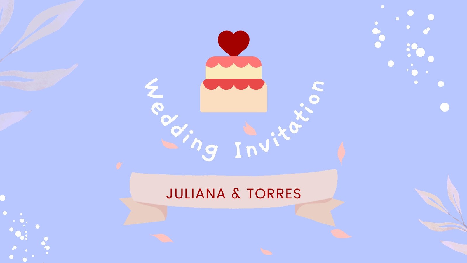 Animated Wedding Invitation Video Template, Wedding Video Invitation  Template Canva, Canva Wedding Invitation Digital Video