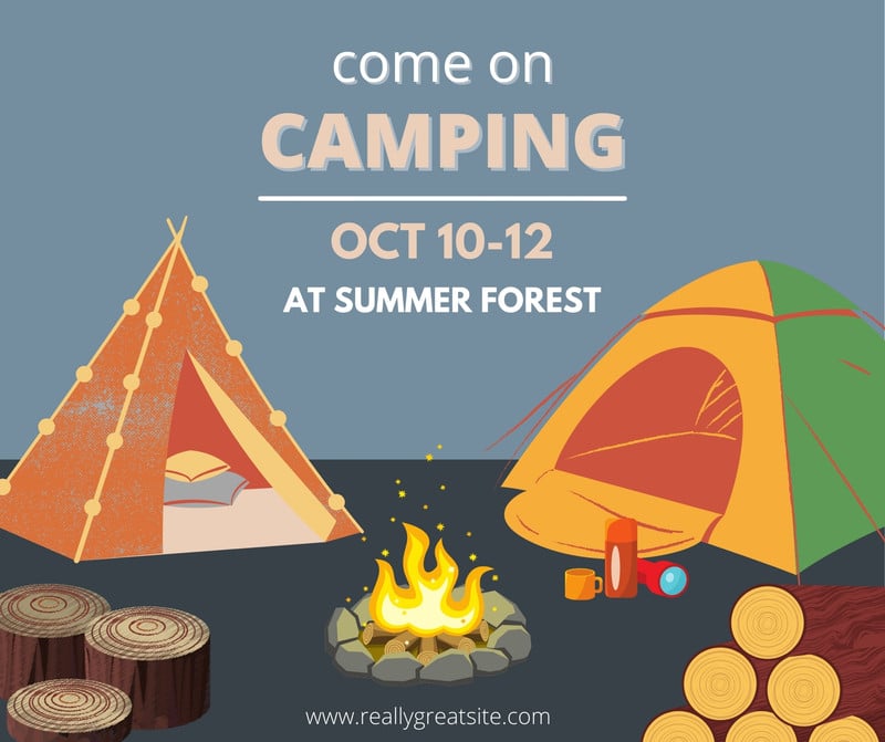 Free and customizable camping templates