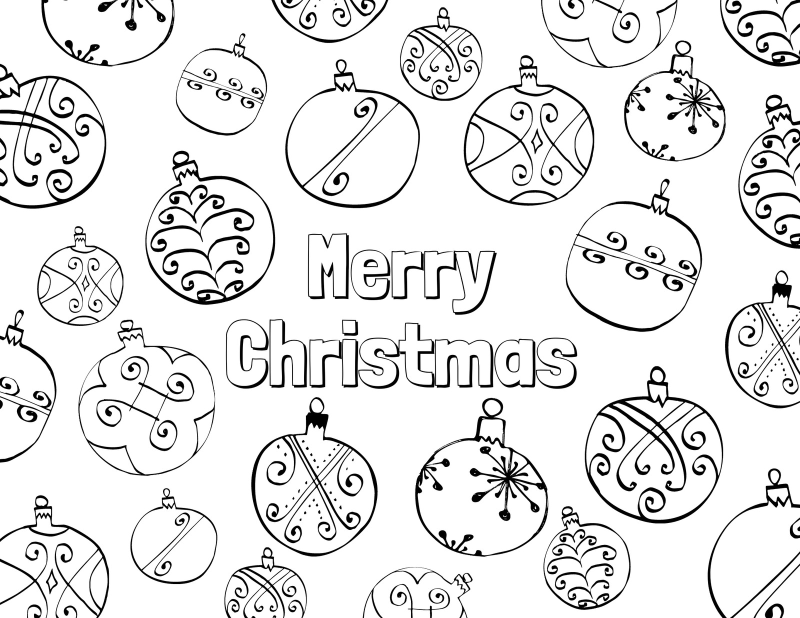 Letter X with Ornament coloring page