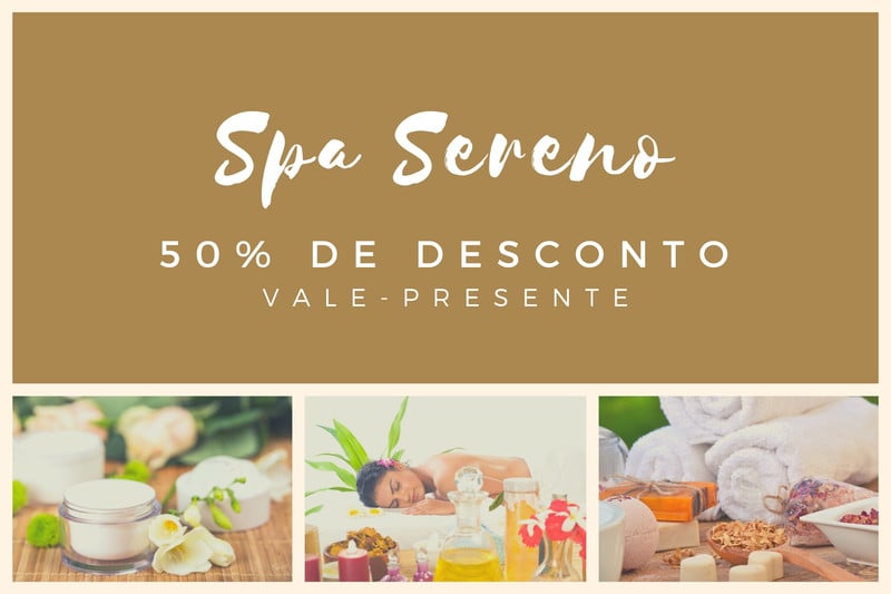 Modelos De Vale Presente De Spa Para Personalizar Canva 3611