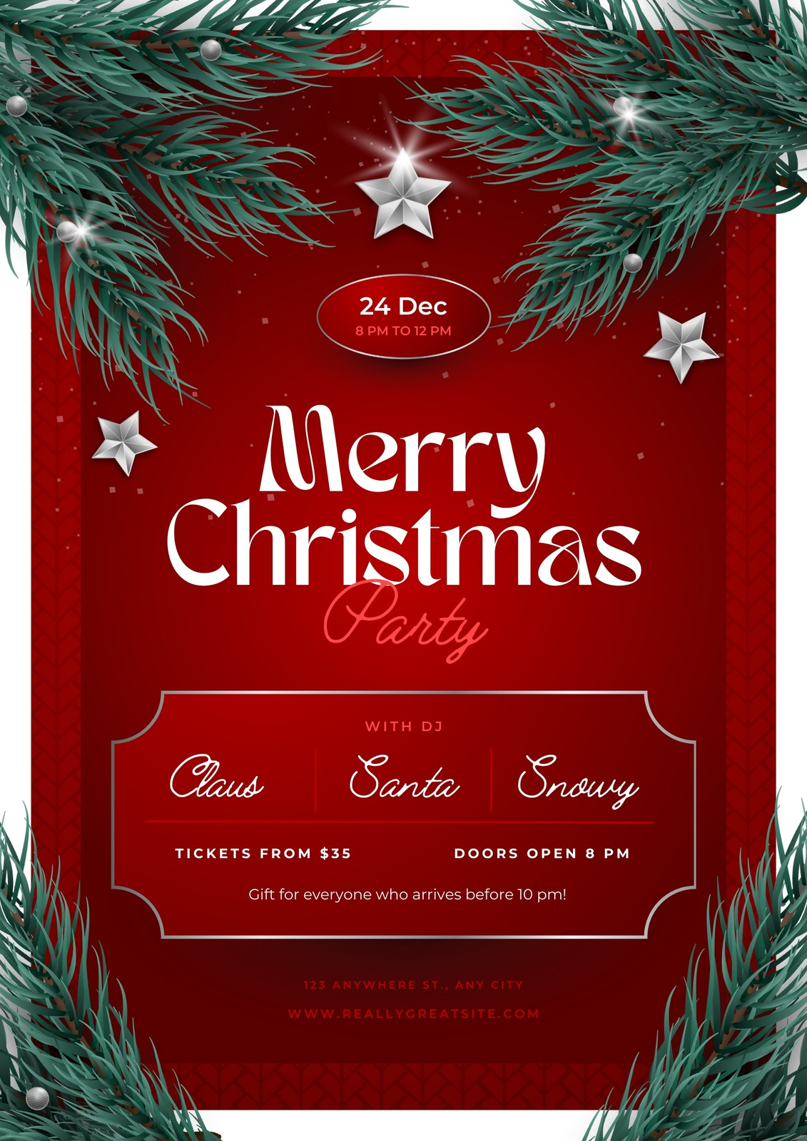 Page 3 - Free, printable, customizable Christmas flyer templates | Canva