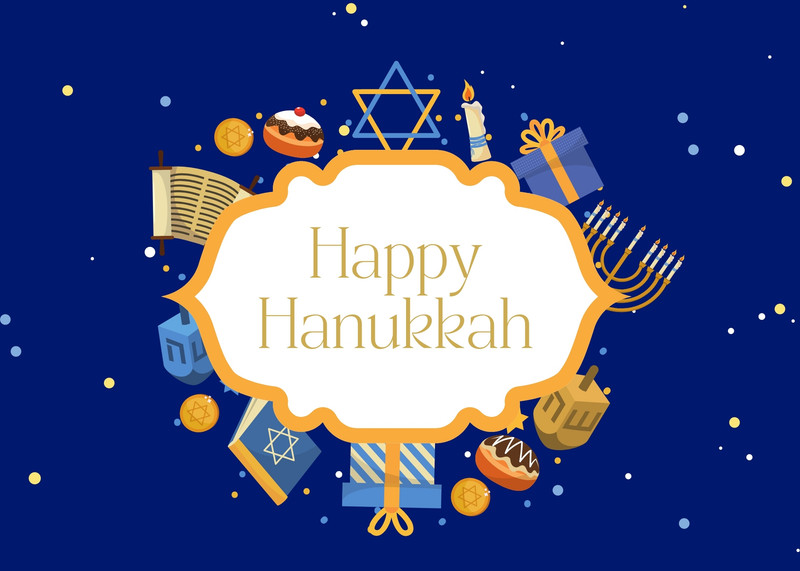 Free Printable, Customizable Hanukkah Card Templates 