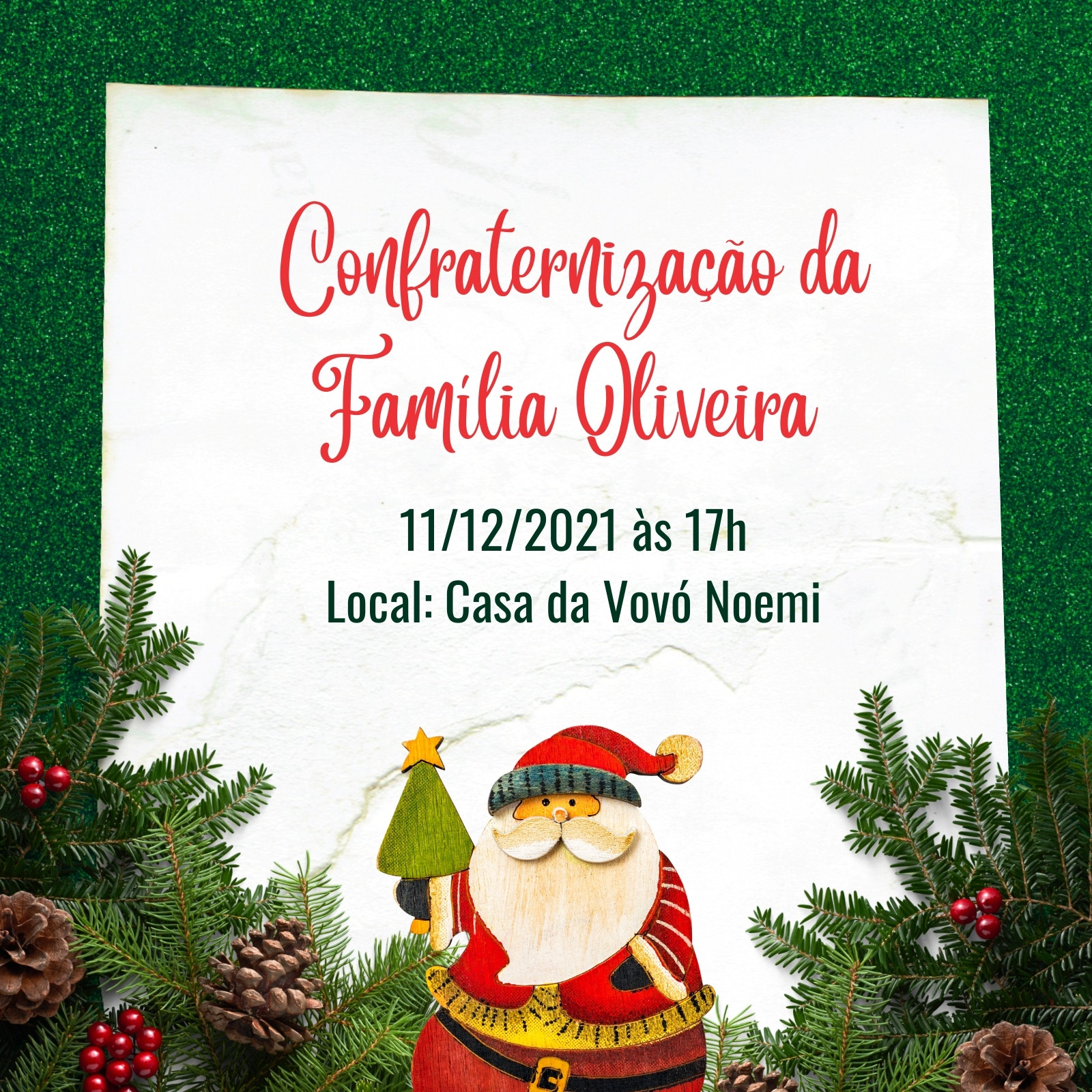 Convite Flece Navidad, Estilo Espanhol Menu de Natal