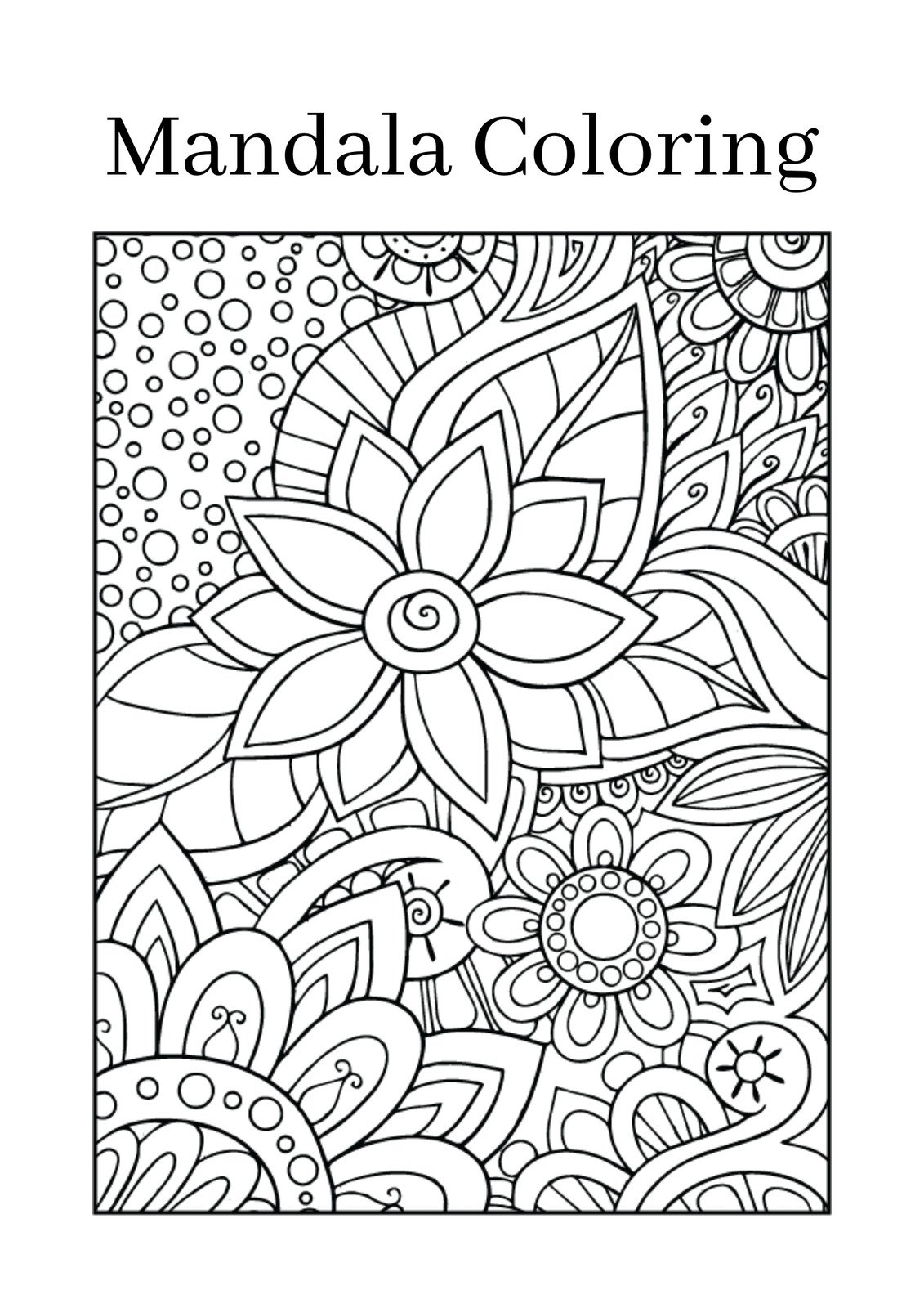 Mandala Sketchbook And Coloring Book: Cute Feminine Mandala Circular  Templates for Drawing & Coloring Your Own Mandalas - Spiritual Drawing Book  For