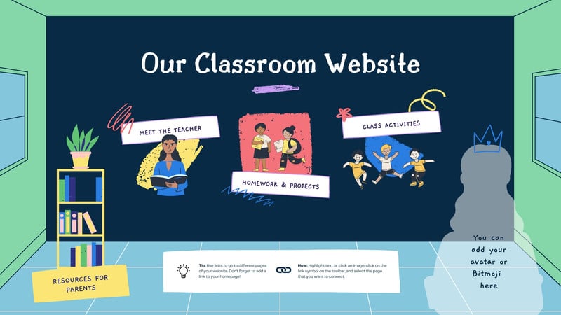 free-and-customizable-virtual-classroom-templates-canva