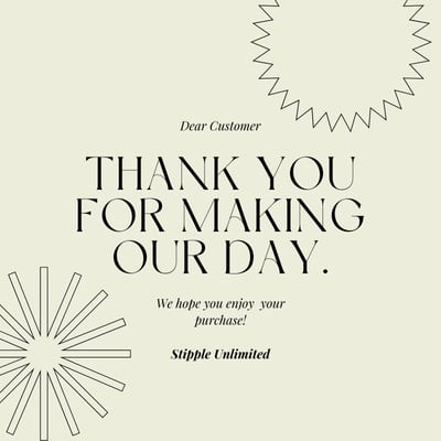 Free printable business thank you sticker templates | Canva