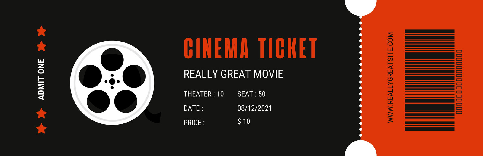 free printable and customizable movie ticket templates canva