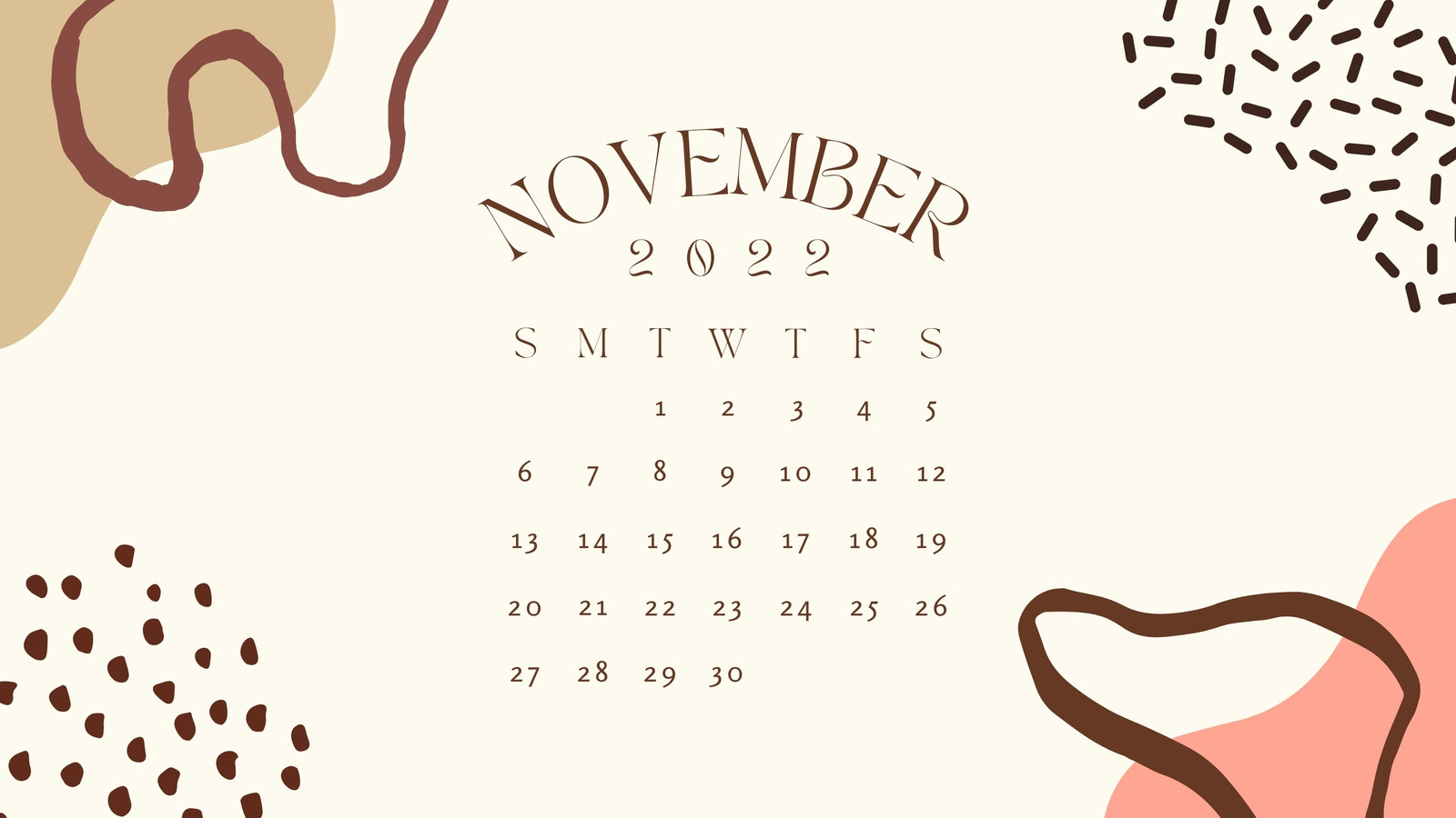 November 2022 Calendar Desktop Wallpaper Free Customizable Geometric Desktop Wallpaper Templates | Canva