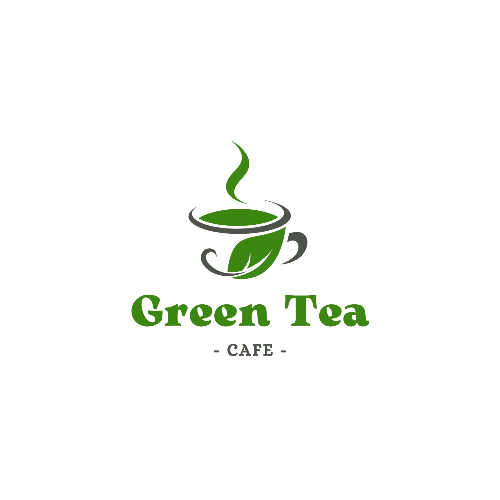 Green Tea Shop Logo Design Template #207605 - TemplateMonster