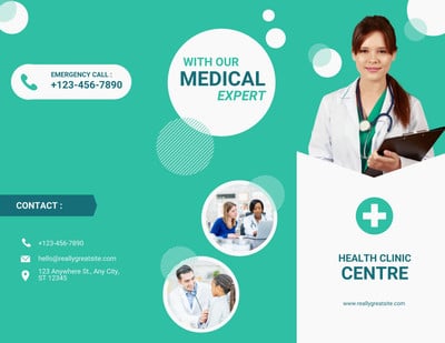 Free, printable professional medical brochure templates | Canva