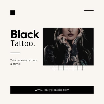 Tattoo Studio Email Template by Anastasiia Babintseva — Stripo.email