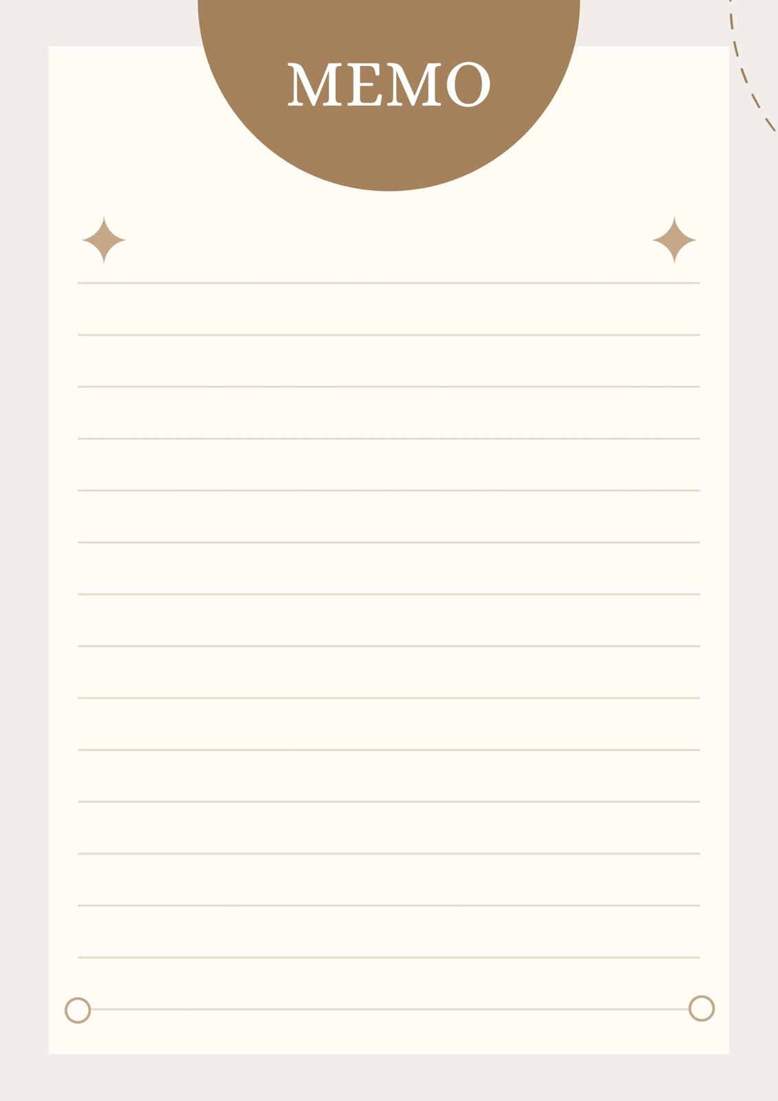 Simple A4 Memo Lined Paper - Templates by Canva