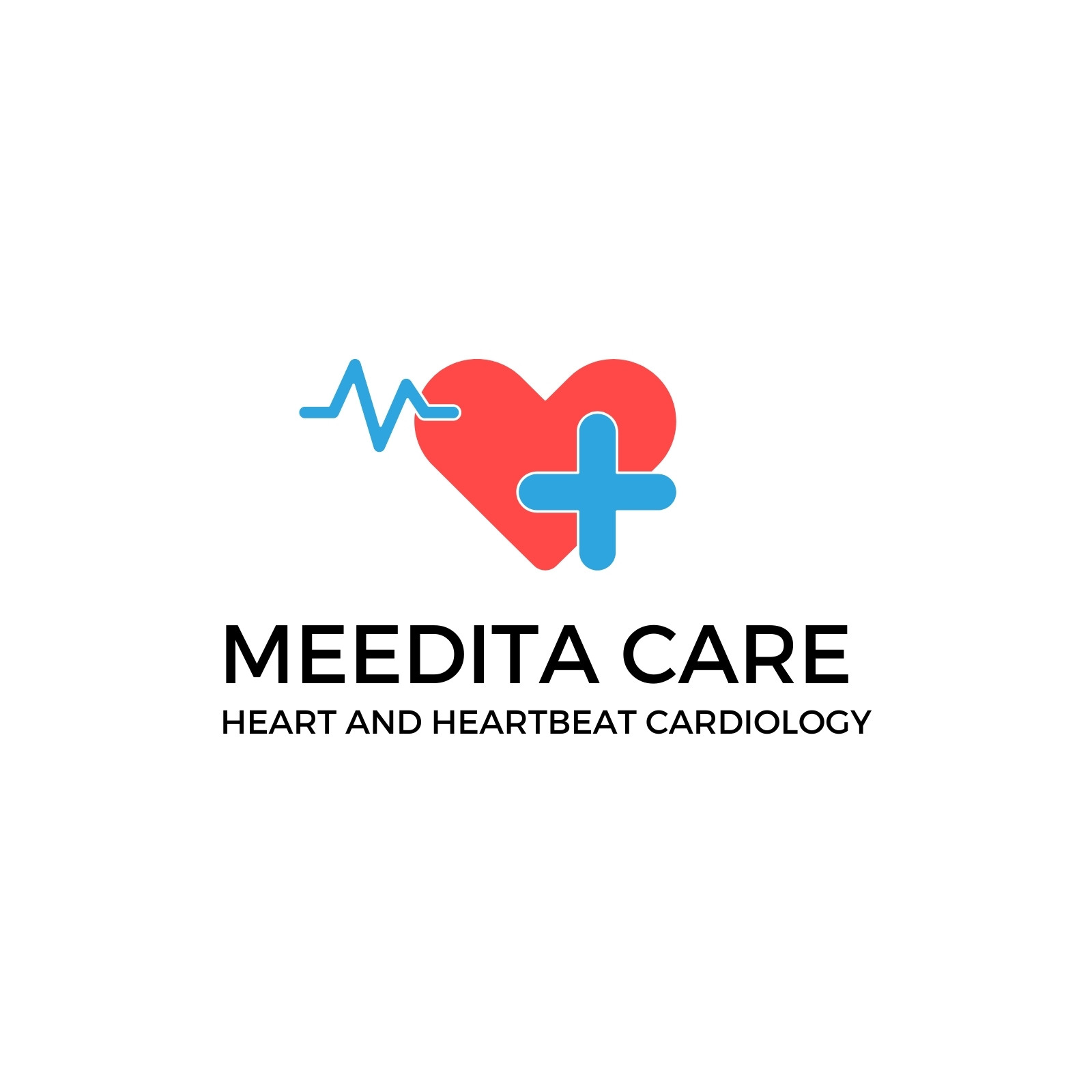 Universal logo for cardiology. The icon for the doctor. Modern logo for  medical clinic, vector heart Stock Vector | Adobe Stock