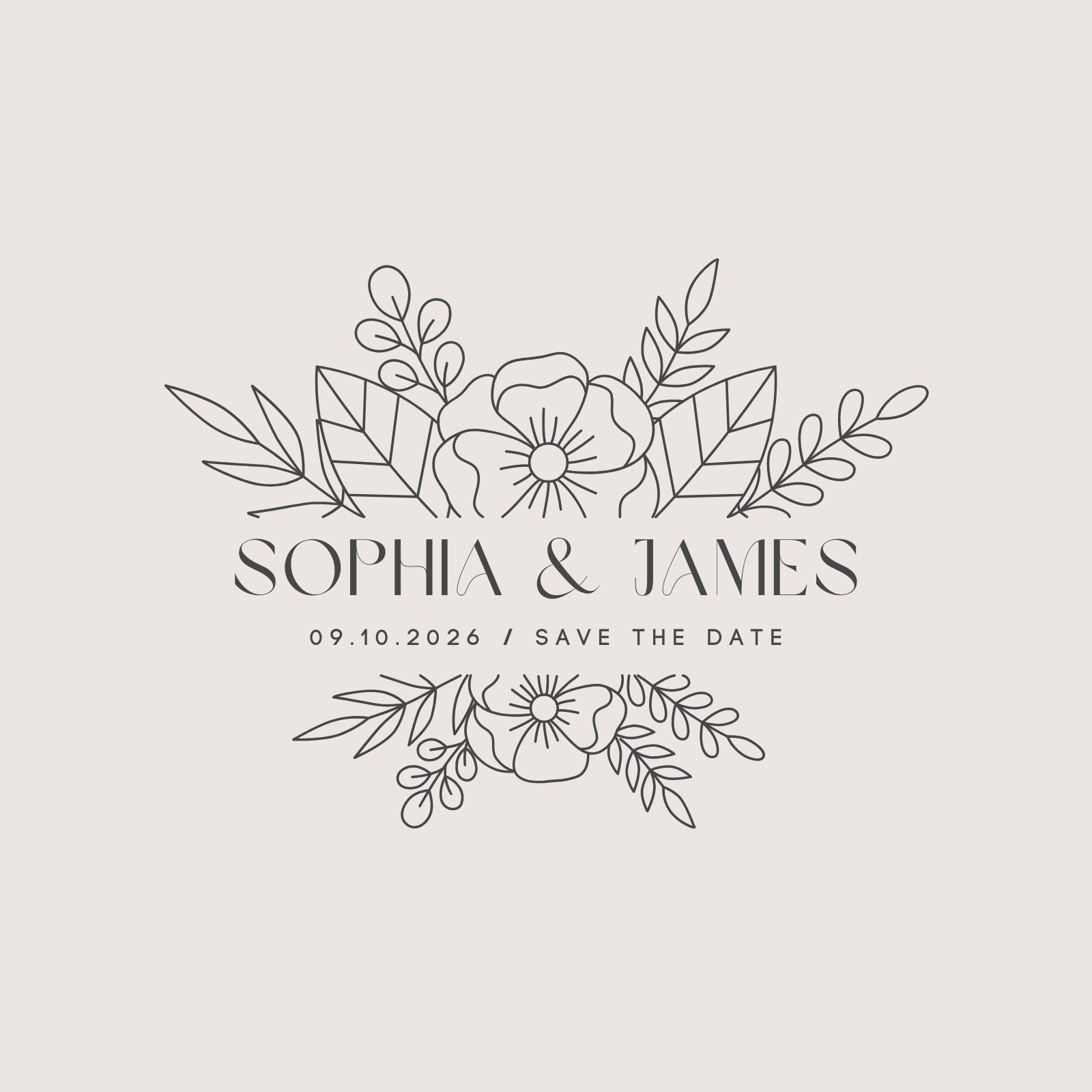 Design a custom wedding logo with your names and date by Originalbykris