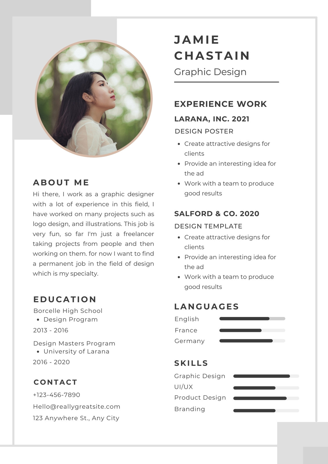 Free Printable Resume Templates You Can Customize Canva