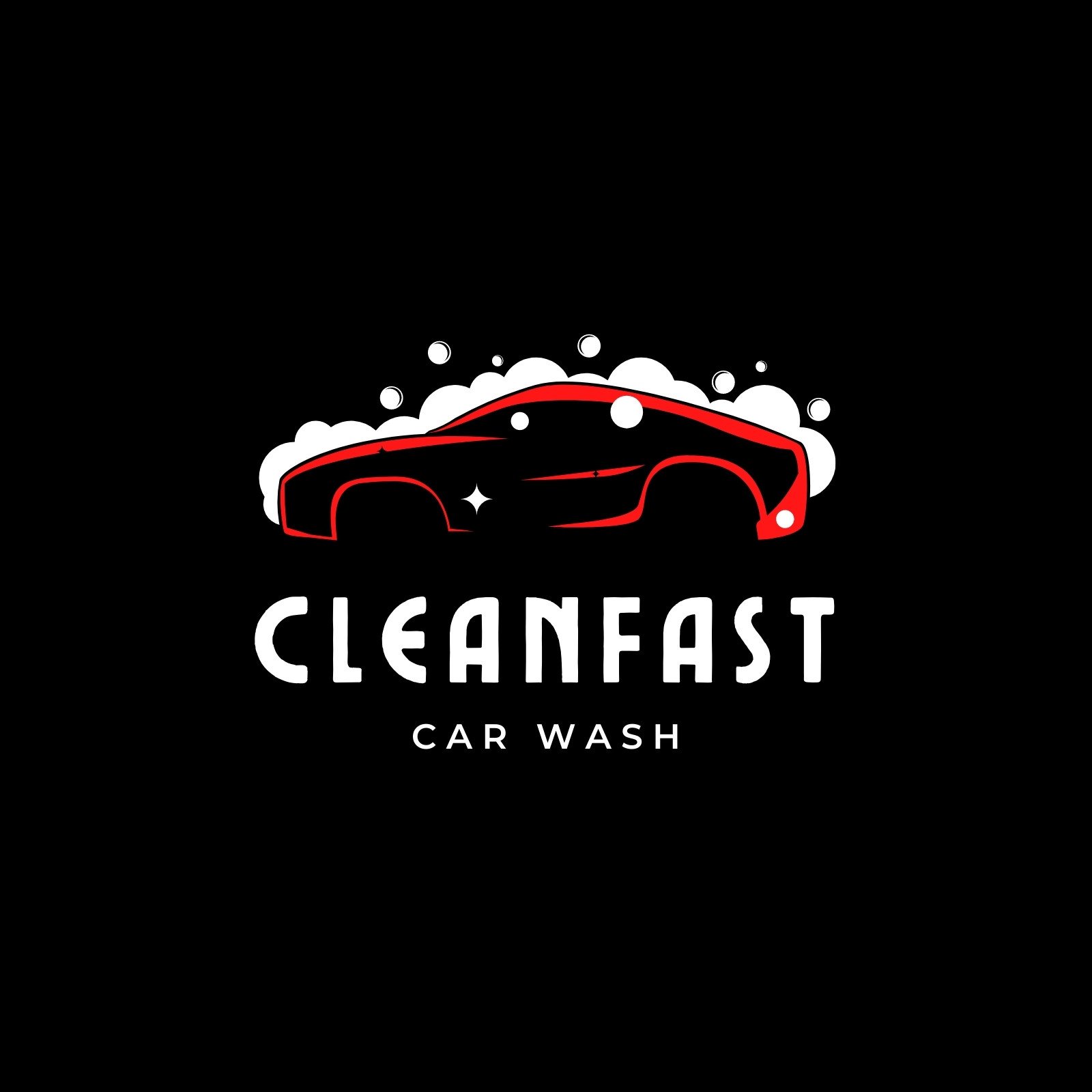 car wash logo Template