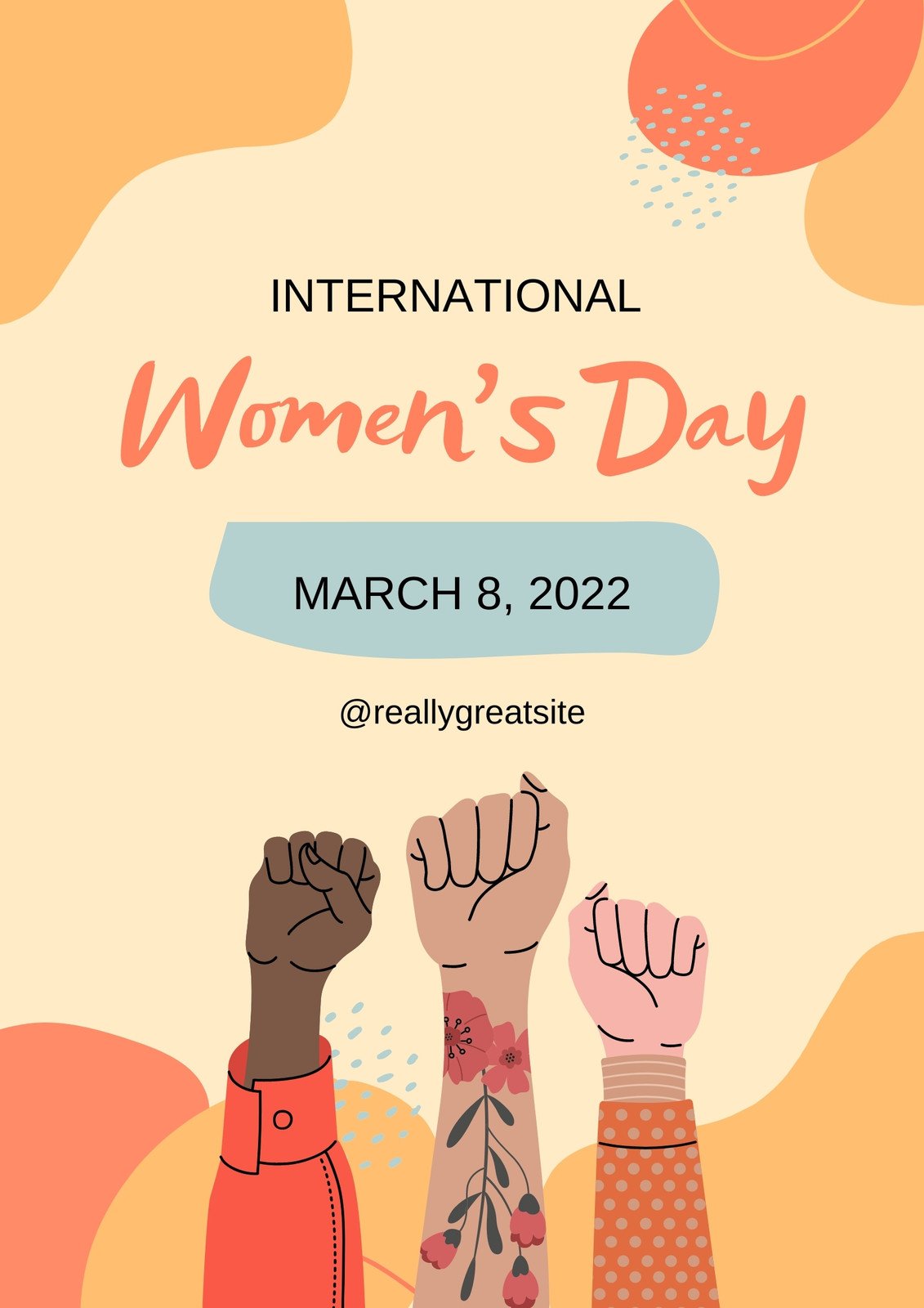 Page 18 - Free and customizable international womens day templates